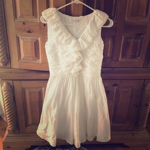 2/$10. Calvin Klein white ruffle dress